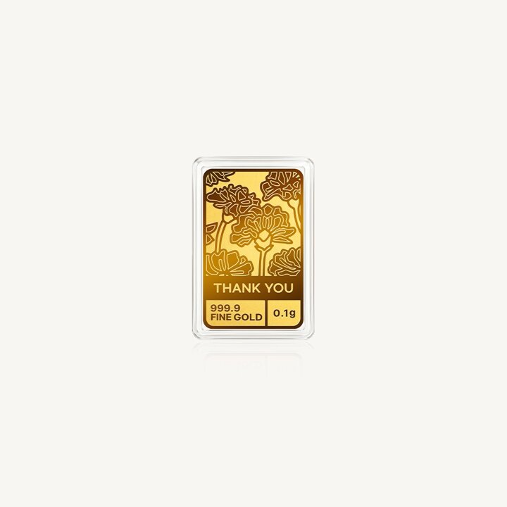 [수앤진골드] 카네이션 골드바 24K 순금 0.1g