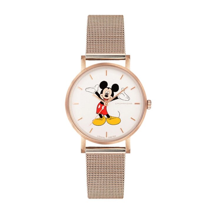 크로마농 MICKEY28 RW 여성용 메탈 밴드 시계 28mm