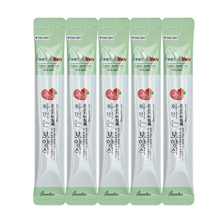 아벡시앙 짜먹는 보양죽 소고기 야채죽 1팩 (애견 강아지 노견 사료)