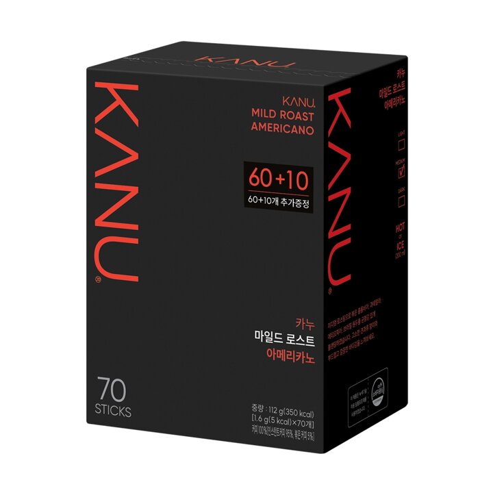 맥심 카누 마일드 레귤러 60T+10T