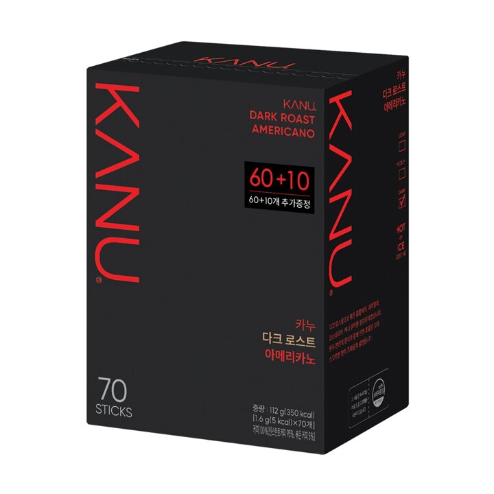 맥심 카누 다크 레귤러 60T+10T