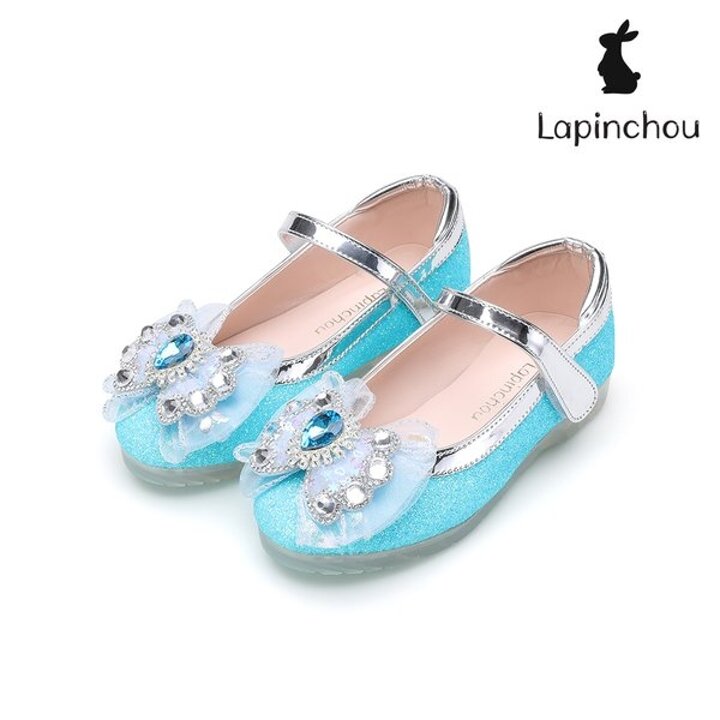 (대구신세계)[LAPINCHOU] 라팡슈 엘레나 라 름 드 페 메리제인 터코이즈 블루 글리터 키즈구두 여아구두
