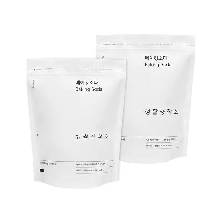 [생활공작소] 베이킹소다 (100 고순도) 대용량 3kg x 2개