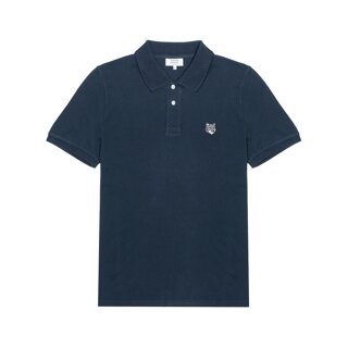 메종키츠네 남성 폭스헤드 컴포트 폴로 티셔츠 클래식 네이비 PM00210KP0001-0413