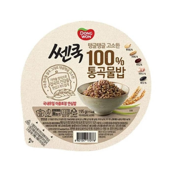 (주)셀러허브 동원 쎈쿡 100퍼센트 통곡물밥 195g x 24개