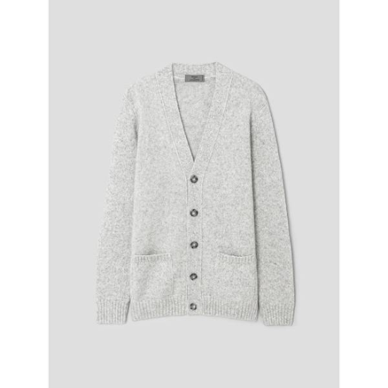[LANSMERE] Lansmere FERRANTE 알파카 혼방 브이넥 카디건  아이보리 LA695AL040