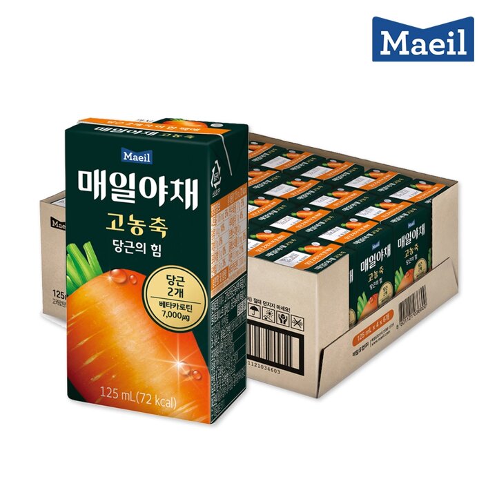 매일야채 고농축 당근의 힘 125mL 24팩