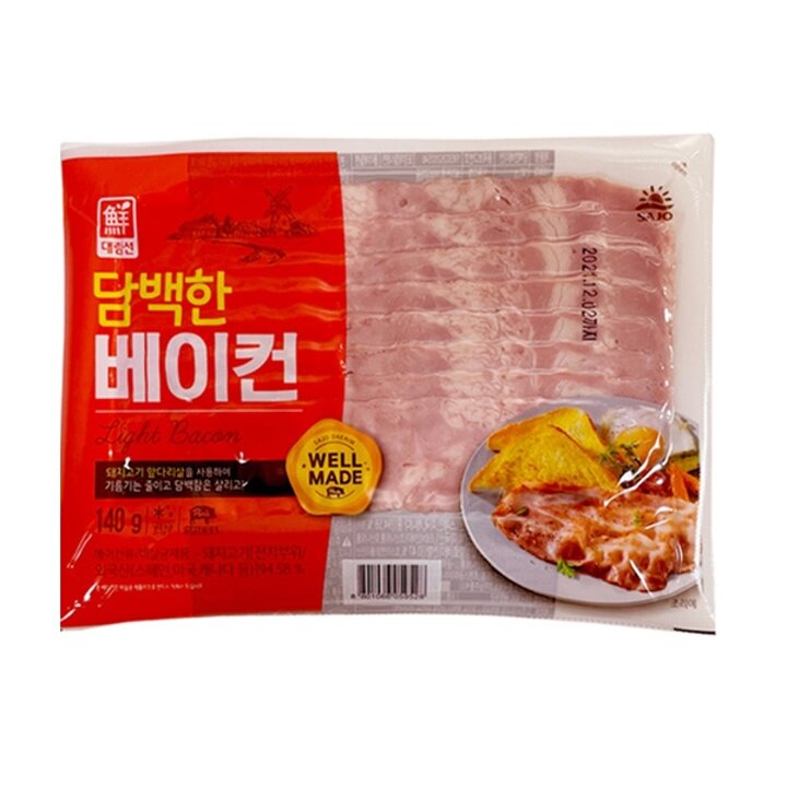 [푸른들마켓][사조] 담백한베이컨(140g)
