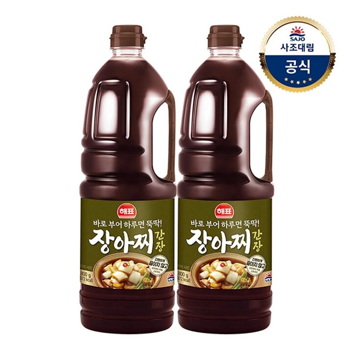 [사조대림] 해표 장아찌간장 소스 1.8kg x 2개
