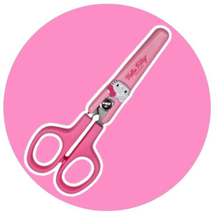 헬로키티 안전캡 가위 1개입 가위 안전가위 캡가위 어