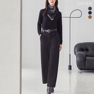 루시앙 윈터 이중직 와이드팬츠 2종+벨트1종
