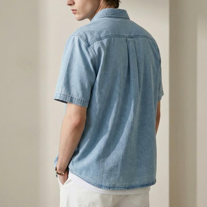 남성 코튼 백퍼센트 가볍고 시원한  데님셔츠 2종