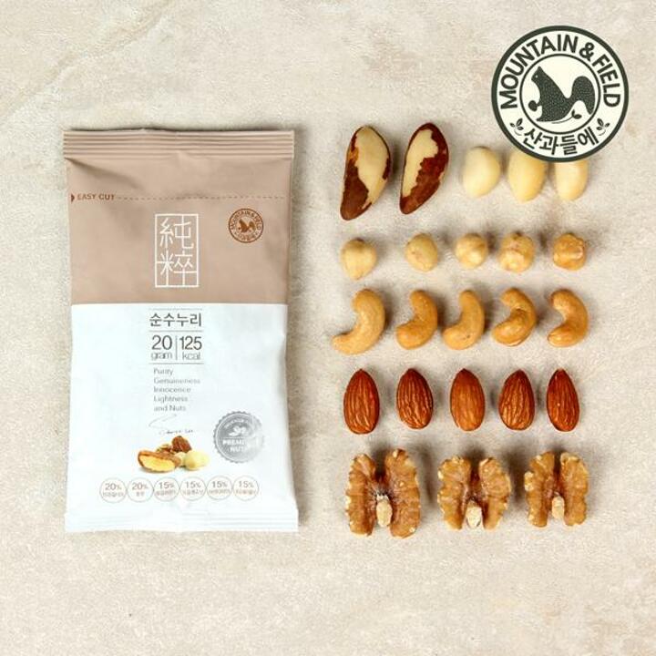 [산과들에] 하루견과 순수누리 30봉 [낱봉]