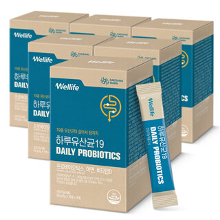 [대상웰라이프]하루유산균19 (2gx10포x3개) 6박스