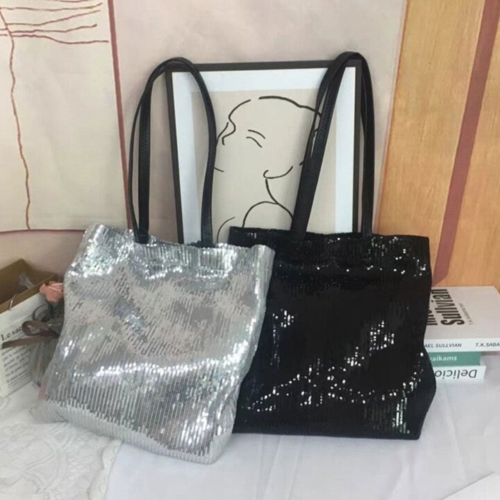 로하 스팽글 숄더백
