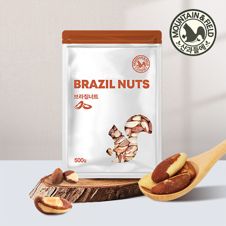 [산과들에] 25년산 햇 브라질너트 500g x3봉 (총1.5kg 완태)