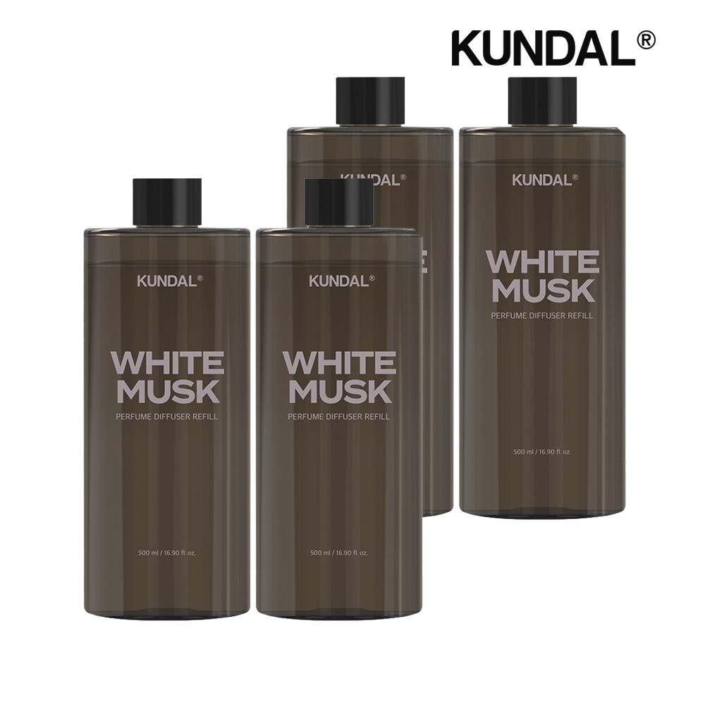 쿤달 퍼퓸 디퓨저 리필 화이트머스크 500ml x4개