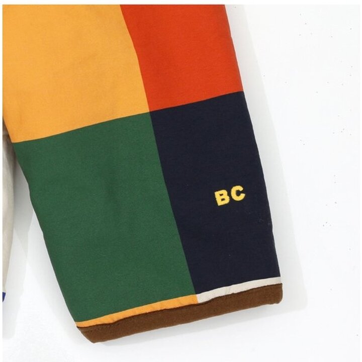 보보쇼즈 B225AC122 멀티컬러 타일 리버시블 플리스 아동 자켓