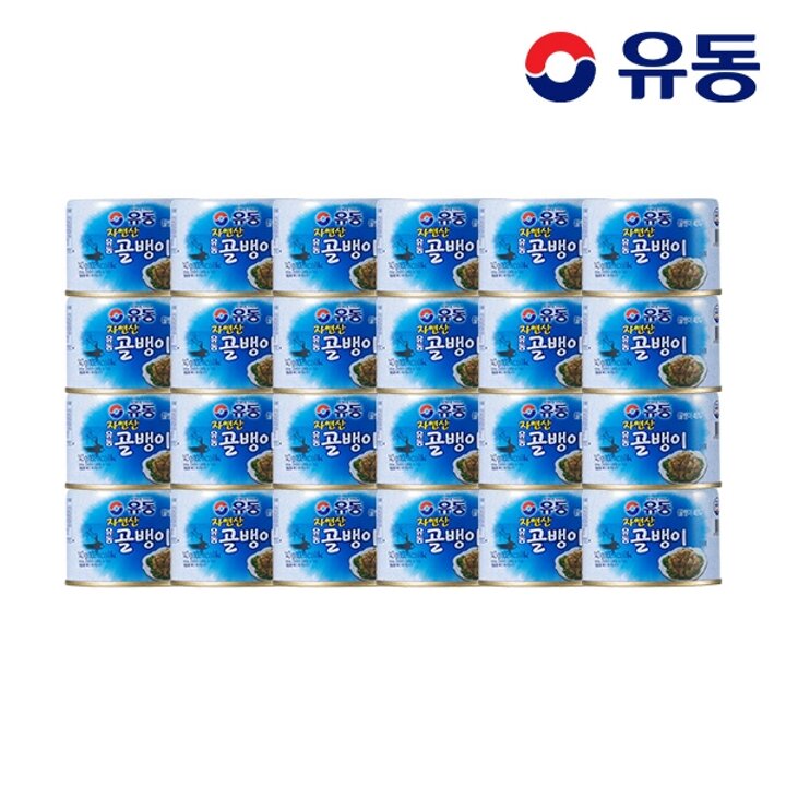 [유동] 자연산골뱅이 140g x24개 +골뱅이 무침양념 70g x8개