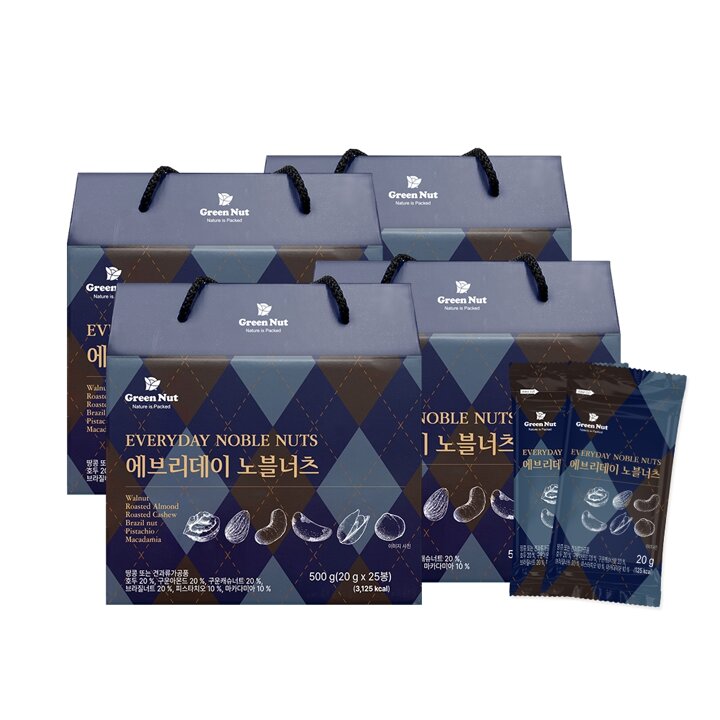 [그린너트] 에브리데이 노블너츠 20g x 25입 4세트