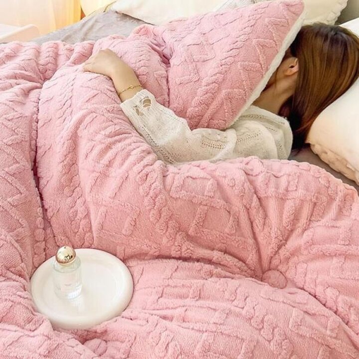 아트박스/예은 겨울 극세사 차렵 양모 모달 양털 침구 이불 담요