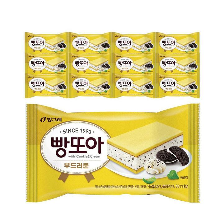 빙그레 빵또아 부드러운 12개 아이스크림