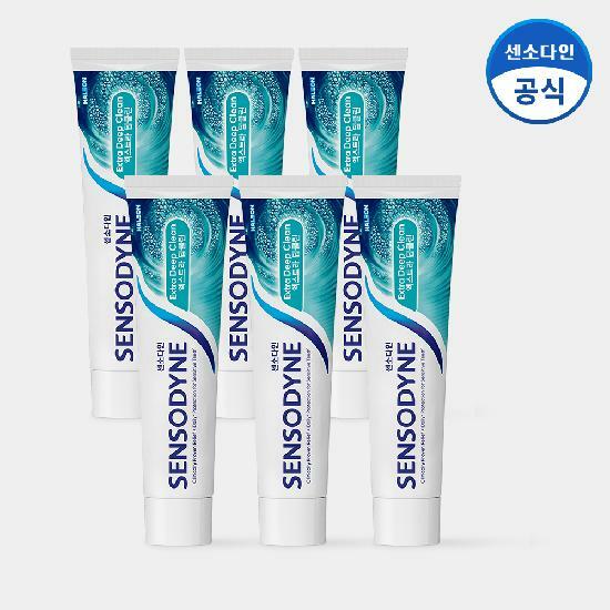센소다인 엑스트라 딥클린 민감성 치약 120g x6개