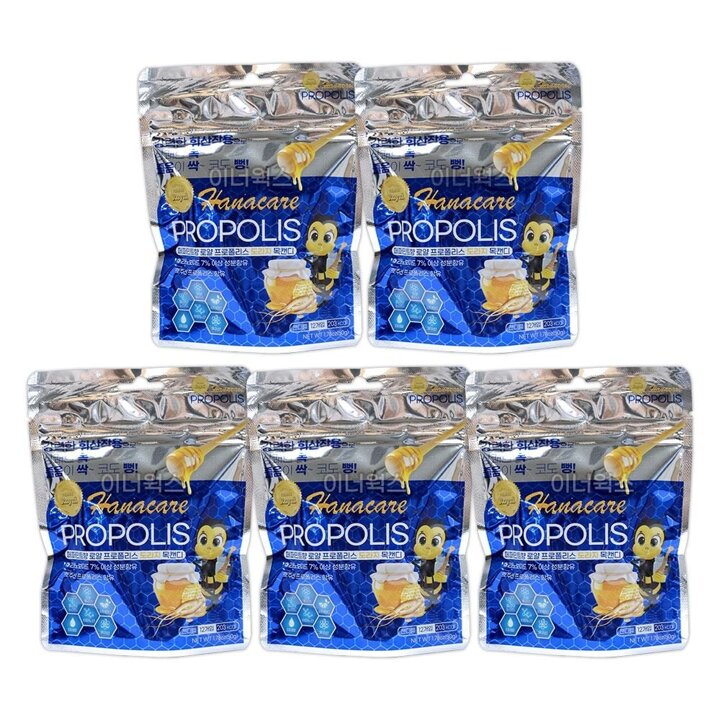 페퍼민트 도라지 로얄 프로폴리스 목캔디 50g x 5개