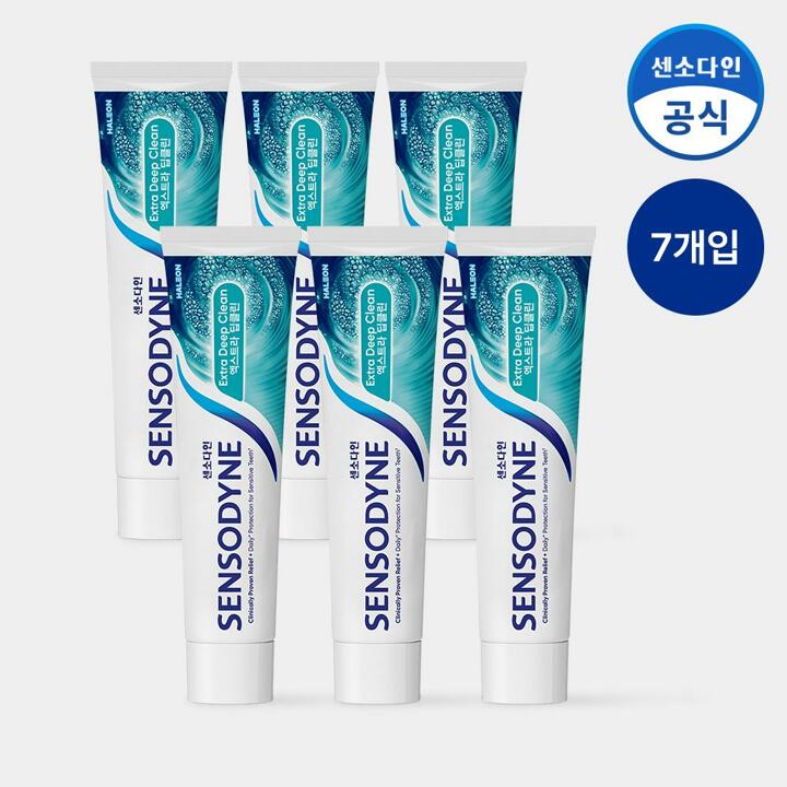 센소다인 엑스트라 딥클린 민감성 치약 120g x7개