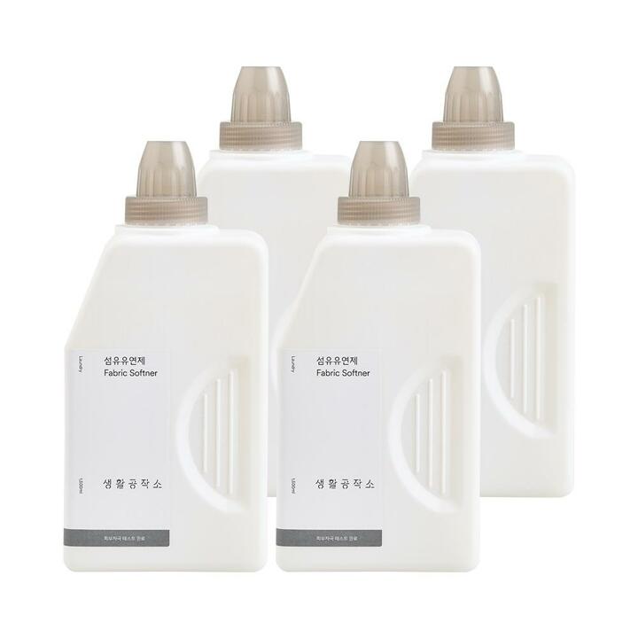 [생활공작소] 섬유유연제 릴리향 1.5L x 4개