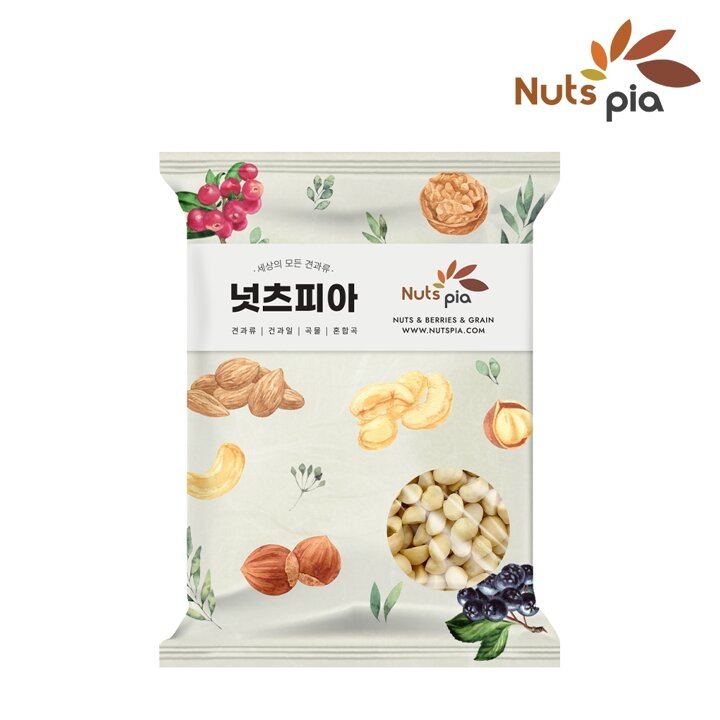 [넛츠피아] 마카다미아 반태 500g