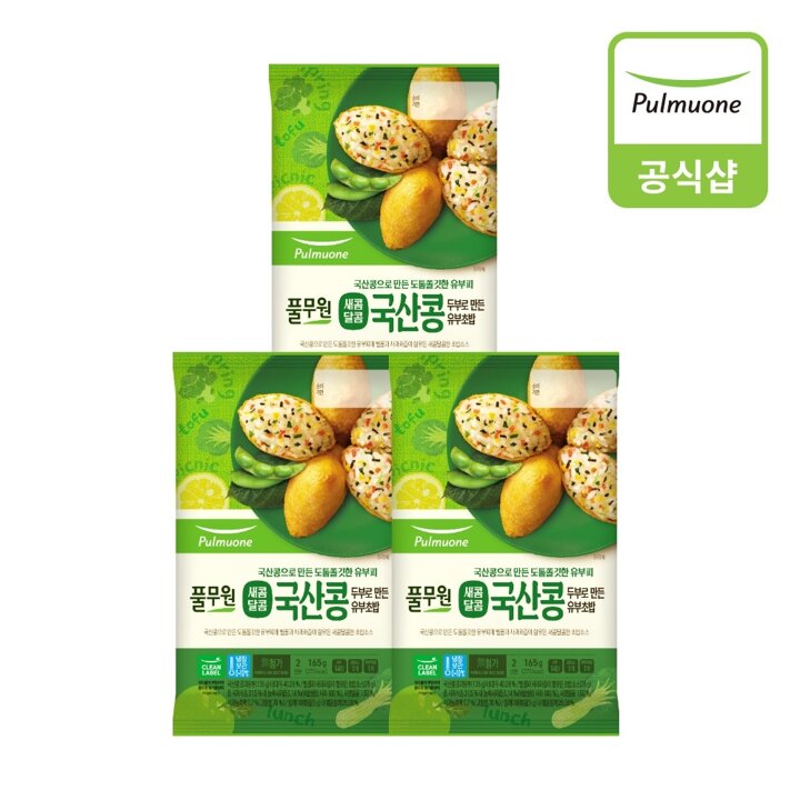 [풀무원] 국산콩유부초밥 165g 3개(6인)