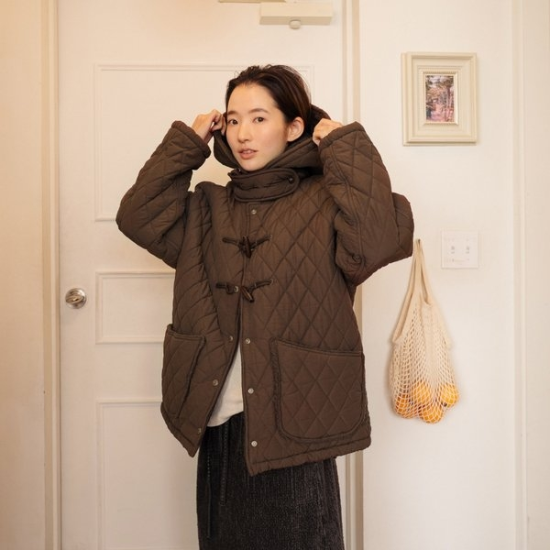 (신세계센텀점)하버 퀼팅 점퍼 브라운