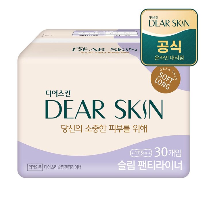 깨끗한나라 디어스킨 슬림 롱 팬티라이너 30개입