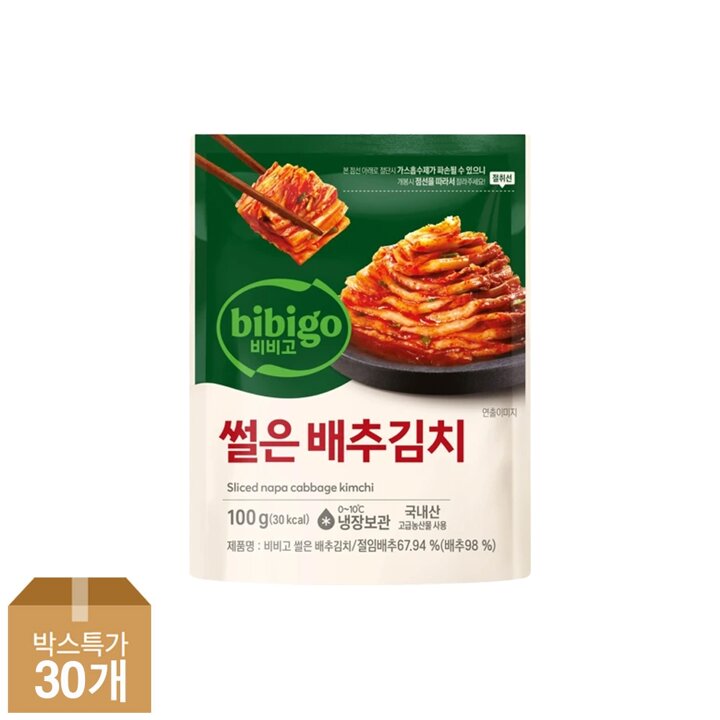 CJ비비고 썰은배추김치 100g x30개