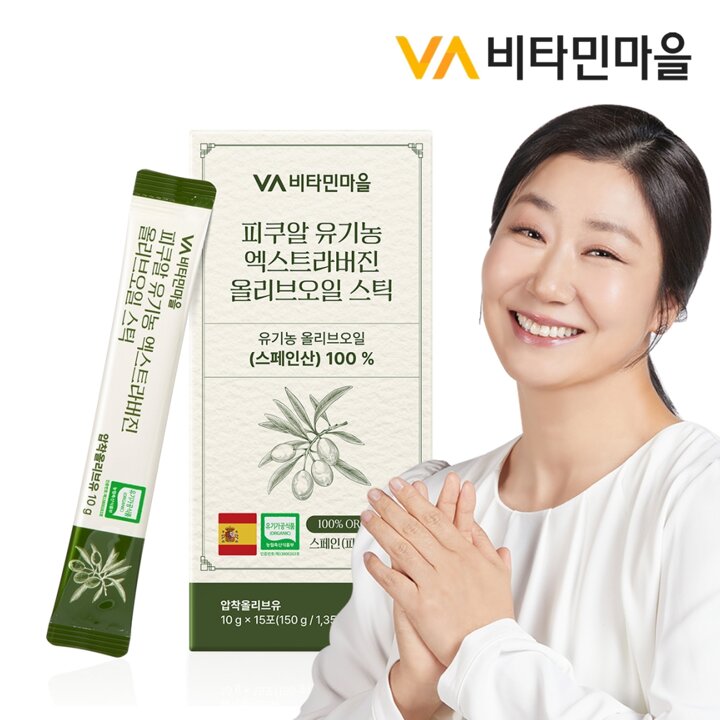 비타민마을 피쿠알 유기농 엑스트라버진 올리브오일 스틱 15포 x 1박스(15포)