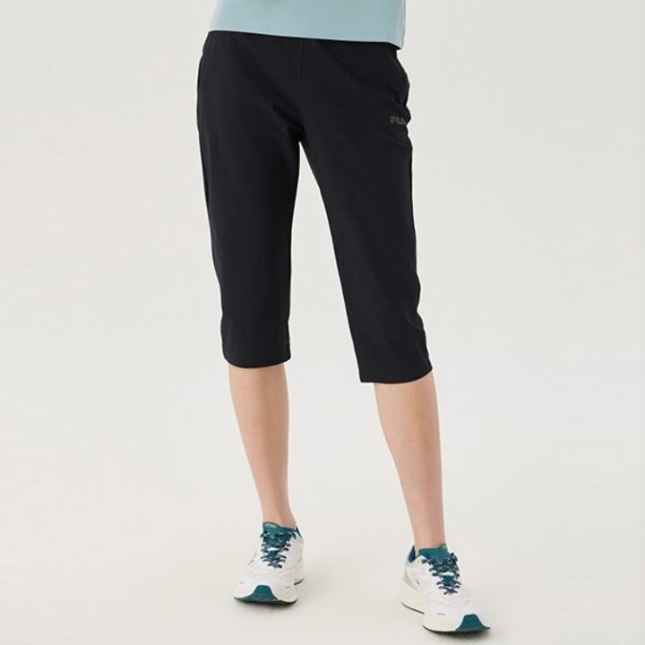 (광주신세계)[FILA] 냉감 스트레치 7부 트레이닝 팬츠 (FS2FPG2253F BLK)