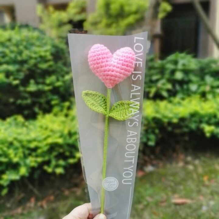 45032166-하트뜨개꽃실뜨개꽃니트꽃뜨개질핸드메이드졸업식어버이날기념일