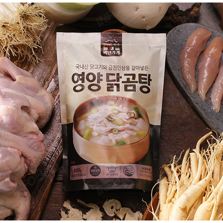 백년가게 늘채움 영양 닭곰탕 800g * 6팩 