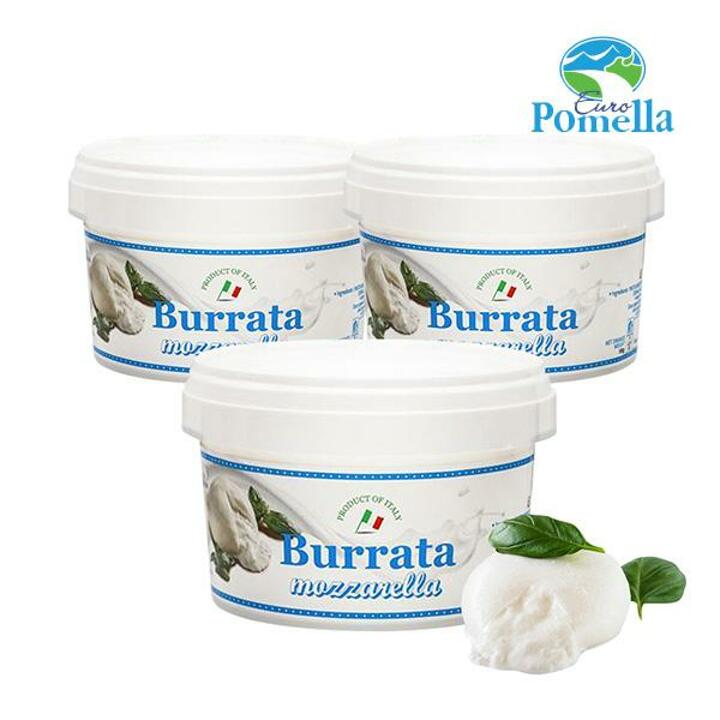 [보라티알](냉동) 유로포멜라 부라타치즈 컵 100g x 3개