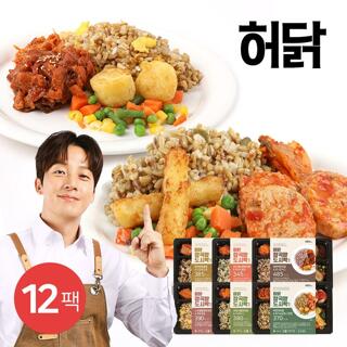 [허닭] 잡곡밥 도시락 6종 12팩