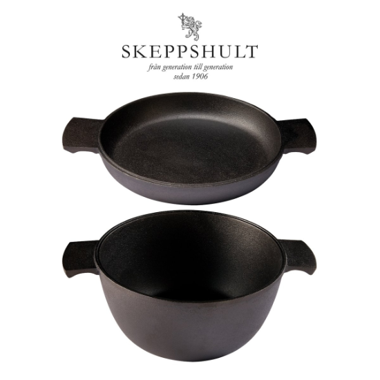 Skeppshult 스켑슐트 무쇠냄비 3L + 오믈렛팬 세트