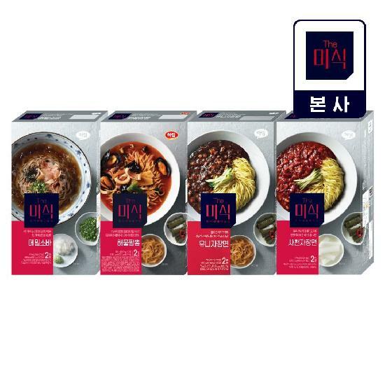 주식회사 하림산업 함열식품장 더미식 유니자장면+사천자장면+해물짬뽕+메밀소바 세트