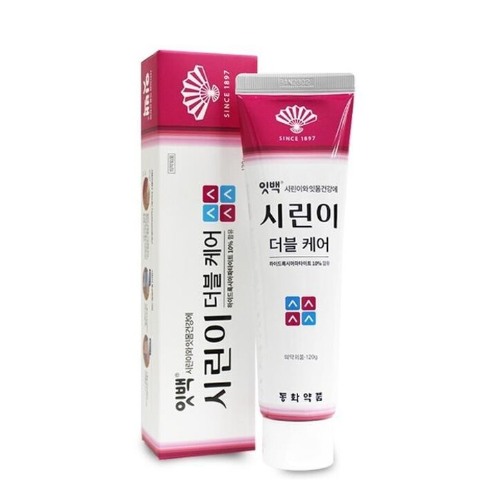 10160120-동화잇백시린이더블케어치약120g+칫솔포함시린이