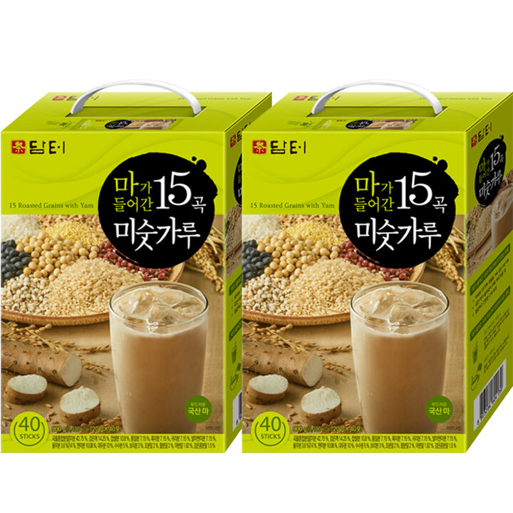 담터 마가 들어간 15곡 미숫가루 40T x 2개