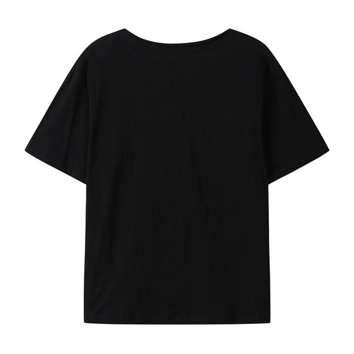 V넥 베이직 반팔 티셔츠 (GQ4TS055F)
