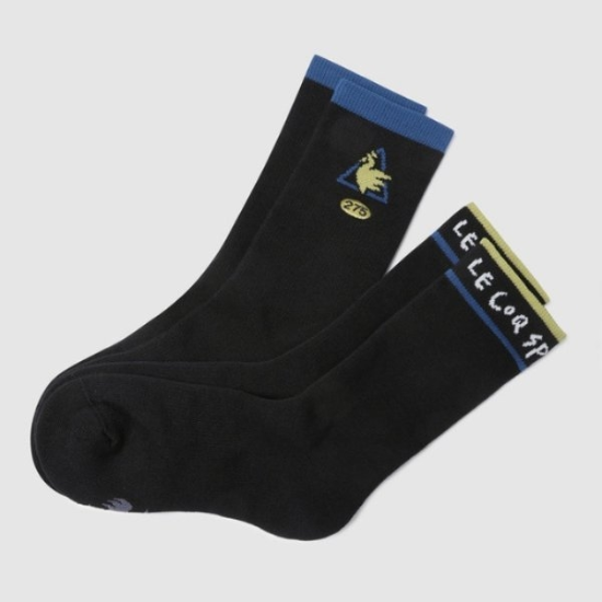 M 르꼬끄양말 UQC QQ323XSC71-BLK 르꼬끄X275C 번들 하이삭스 (2PACK) / BLACK
