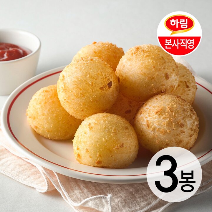 [본사직영] 하림 모짜렐라치즈볼 140g*3봉