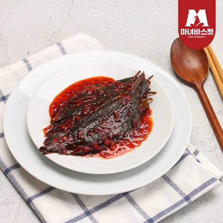 [마녀바스켓] 밥반찬 밥도둑 깻잎무침 1kgx2개*