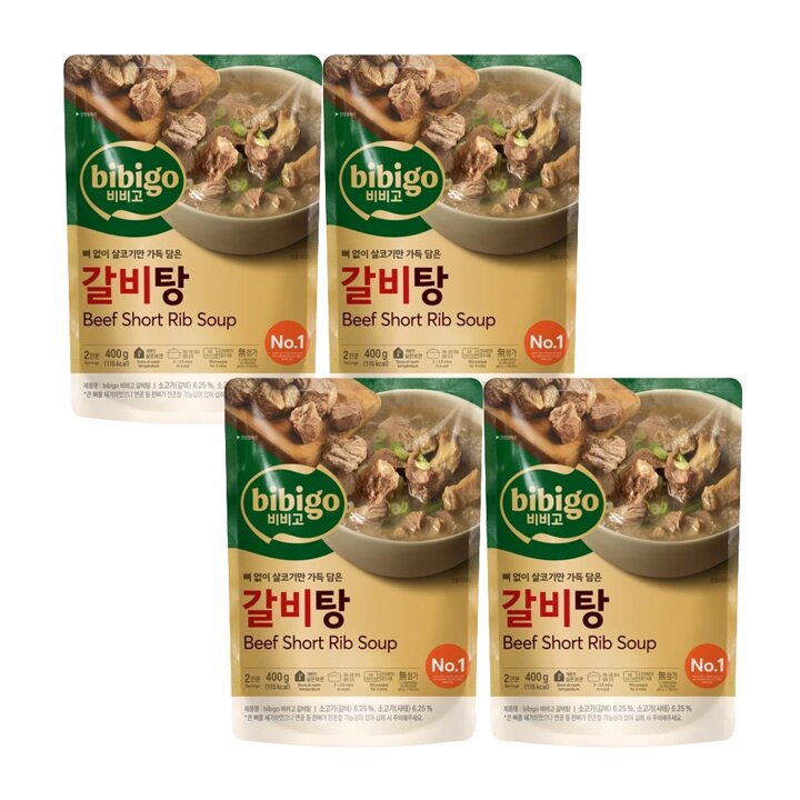CJ 비비고 갈비탕 400g x 4개
